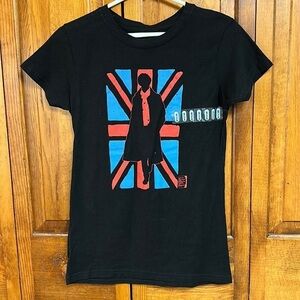 Sherlock Flag Graphic Black Cotton Shortsleeved Tee Official Licensed Product M